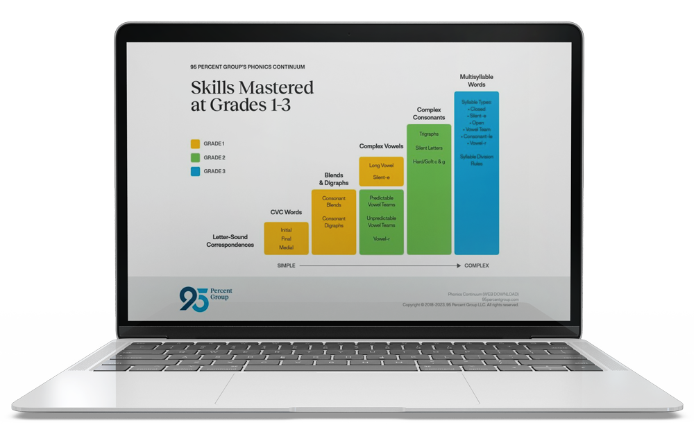 Download the 95 Phonics Skills Mastery Continuum chart