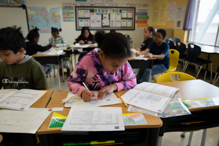 Fulton County students work on Phonics Core Program