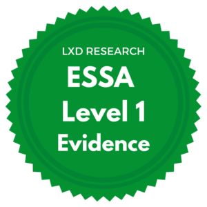 Green badge labeled ESSA Level 1 Evidence