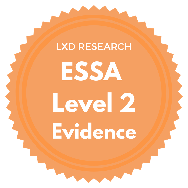 Supported by ESSA level 2 evidence
