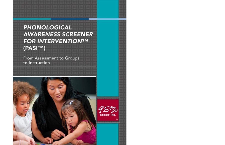 Book cover titled Phonological Awareness Screener for Intervention From Assessment to Groups to Instruction.