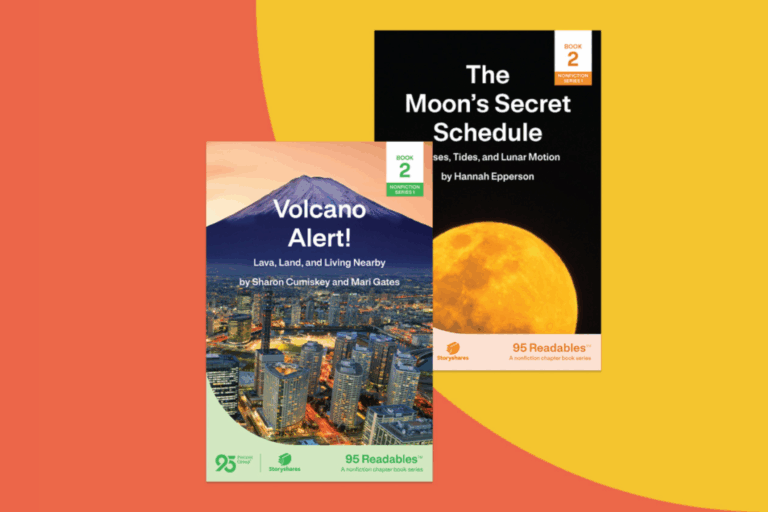 two non-fiction decodable chapter books