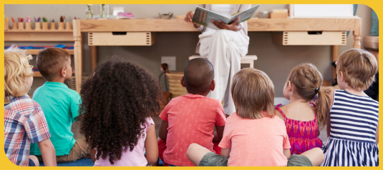 preschool students in reading small group