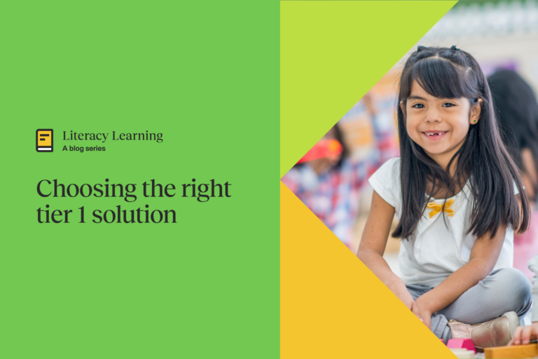Choosing a tier 1 blog banner featuring elementary student